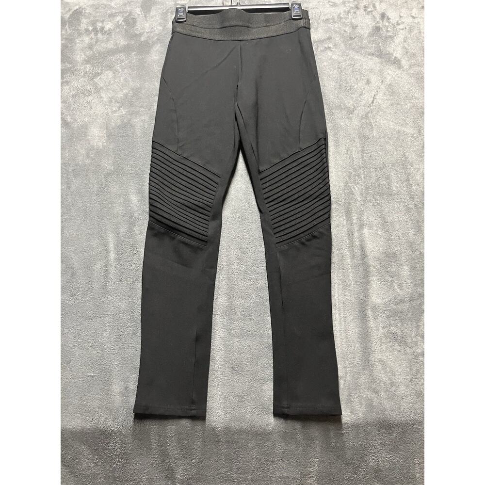 Zara Basic Collections Moto Leggings Woman’s S Black Contour Streetwear Festival